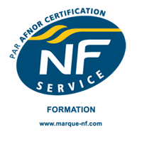 Label NF Service 214 attestant le respect des critères de qualité définis par l'AFNOR