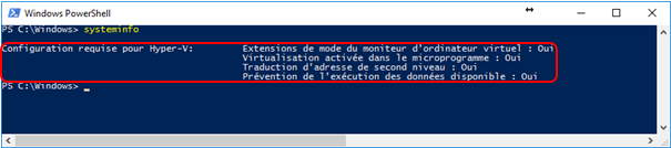 PowerShell Windows 10, afficher les informations systèmes